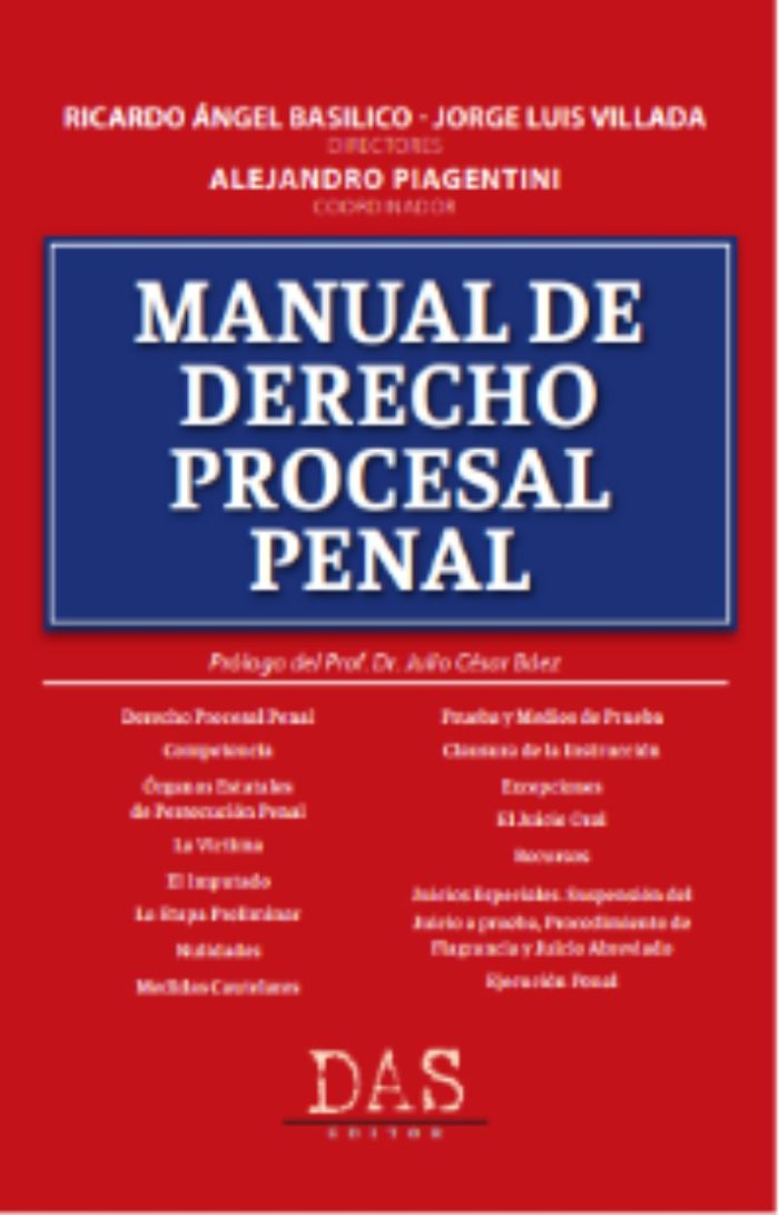 Basilico Manual De Derecho Procesal Penal Novedad 2021 - Imagen 1