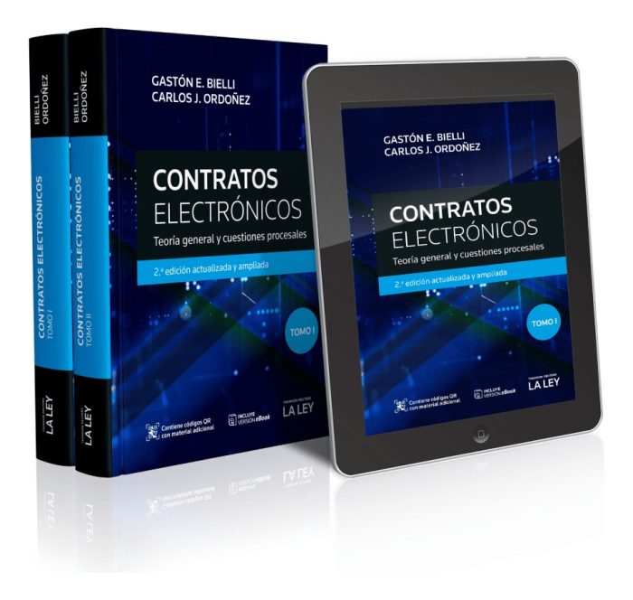Contratos Electrónicos 2 Tomos - Ordoñez - Ultima Edición - Imagen 1