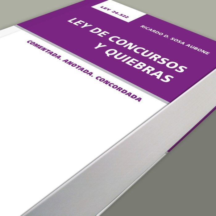 Ley De Concursos Y Quiebras - Sosa Aubone - Imagen 1