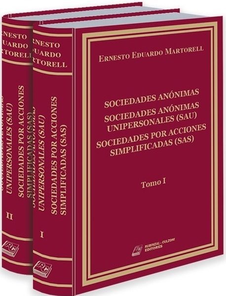 Sociedades Anónimas, Soc. Anó, Unipersonales - Encuadernada