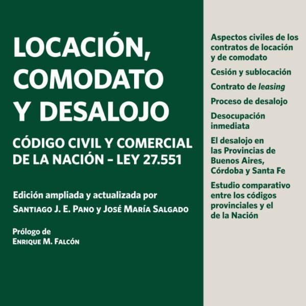Locación, Comodato Y Desalojo - Salgado