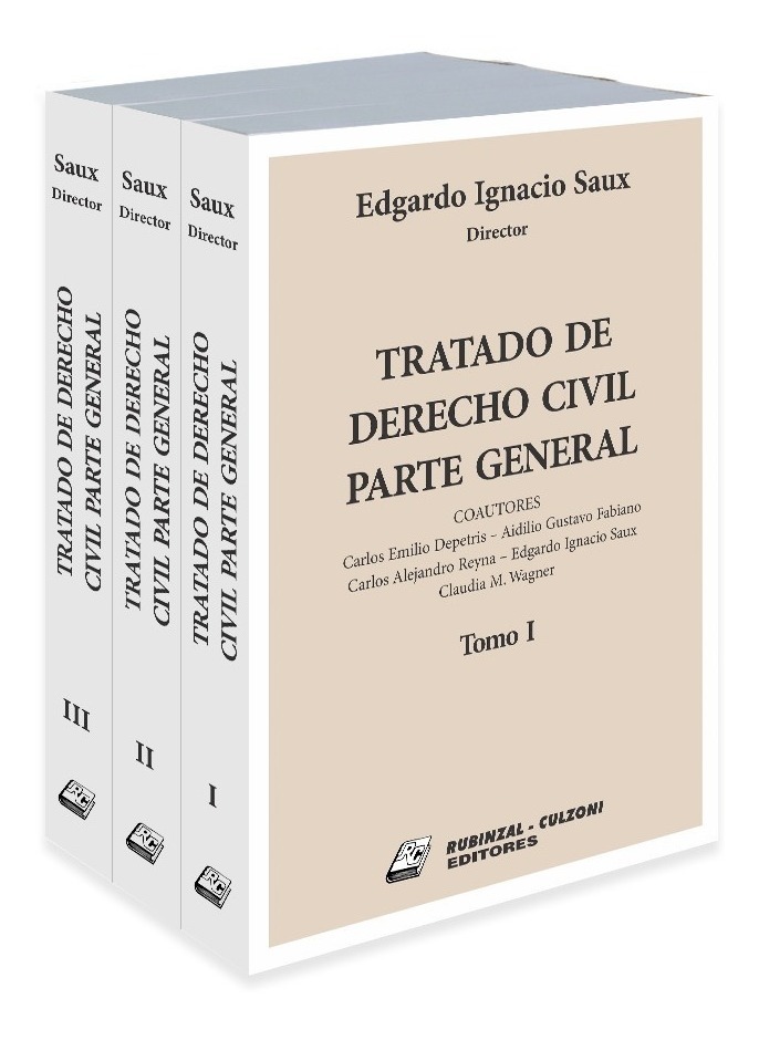 Tratado De Derecho Civil - Parte Gral. - T. 1, 2 Y 3 - Saux - Ediciones Dyd