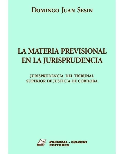 La Materia Previsional En La Jurisprudencia