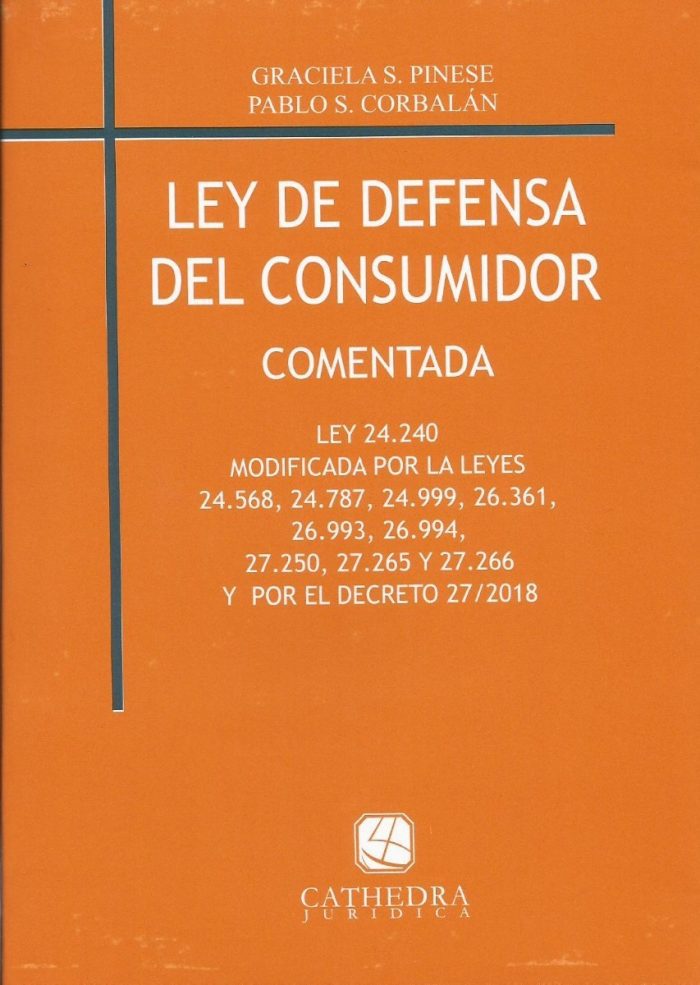Ley De Defensa Del Consumidor Pinese - Corbalan - Imagen 1