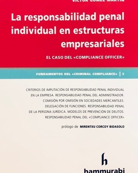 Responsabilidad Penal Individual En Estructuras Empresarial