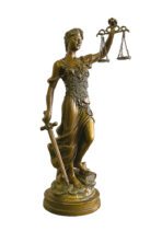 Estatua de la Justicia - Petit Bronce - Regalo para Abogados - Imagen 2