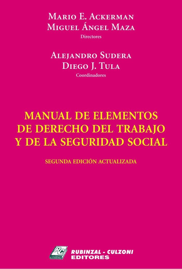 Manual De Elementos De Derecho Laboral Y Seguridad Social - Imagen 1