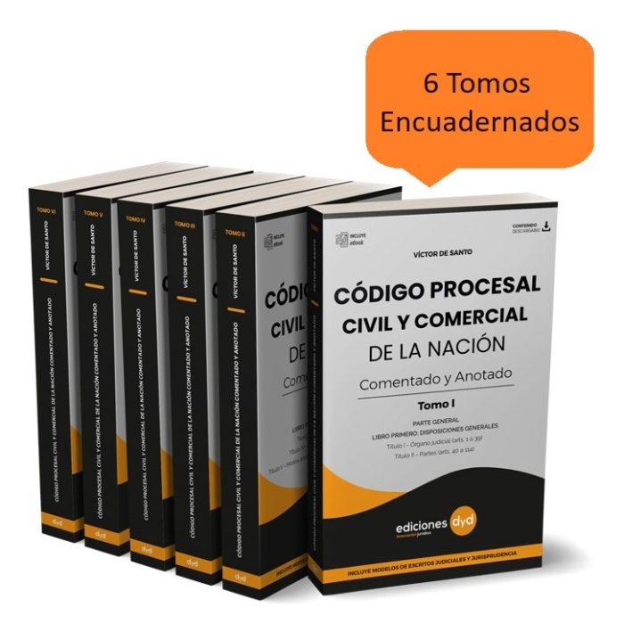 Código Procesal Civil Y Comercial Comentado 6 Tomos (Encuadernado) - Imagen 1