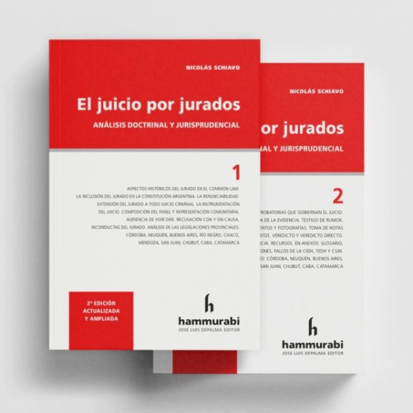 El Juicio Por Jurados 2 Tomos - Schiavo