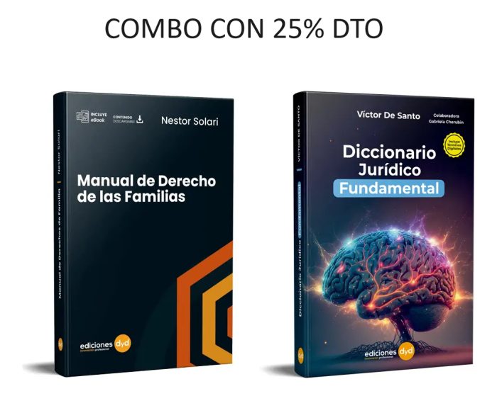 Combo Manual De Familias + Diccionario Juridico Fundamental - Imagen 1