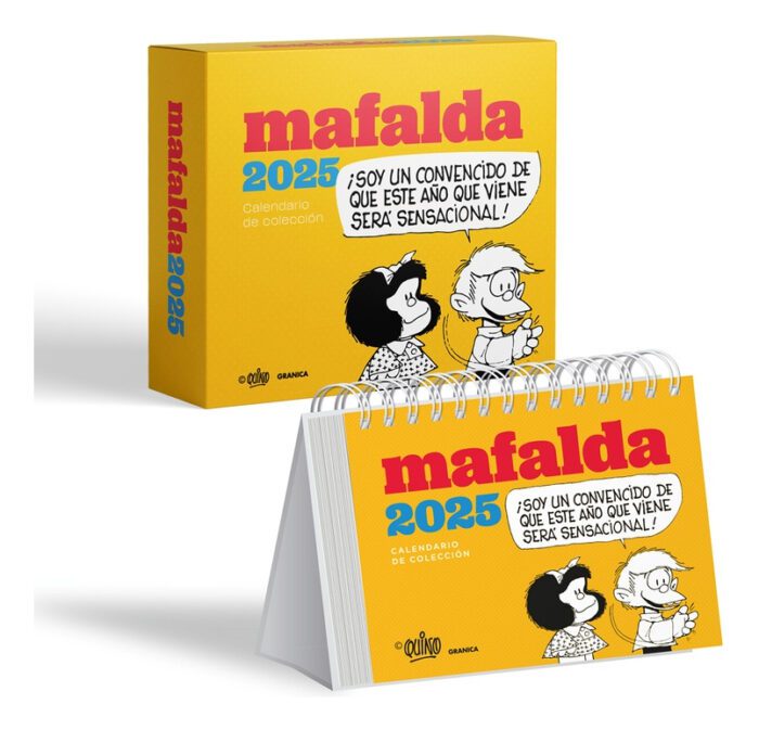 Calendario De Escritorio Mafalda 2025 De Colección Con Caja - Imagen 1