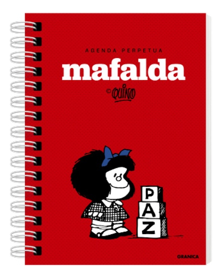 Agenda Mafalda Perpetua - 15 X 11 - 2 Dìas Por Pàgina
