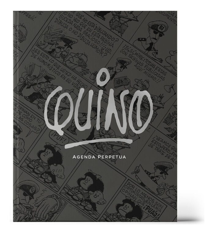 Agenda Quino Perpetua Encuadernada Negra - Imagen 1