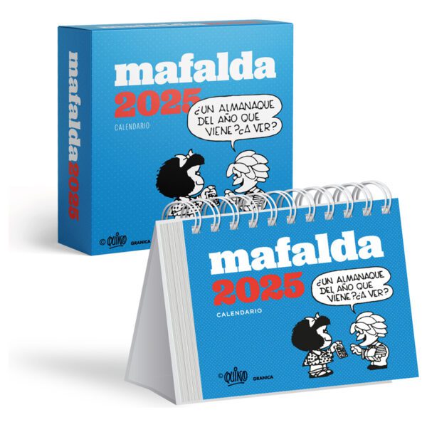 Calendario Escritorio Mafalda 2025 Turquesa En Caja