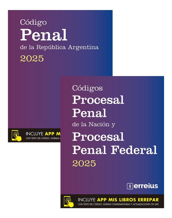 Pack Códigos Penal, Procesal Penal Y Federal 2025 - Imagen 1