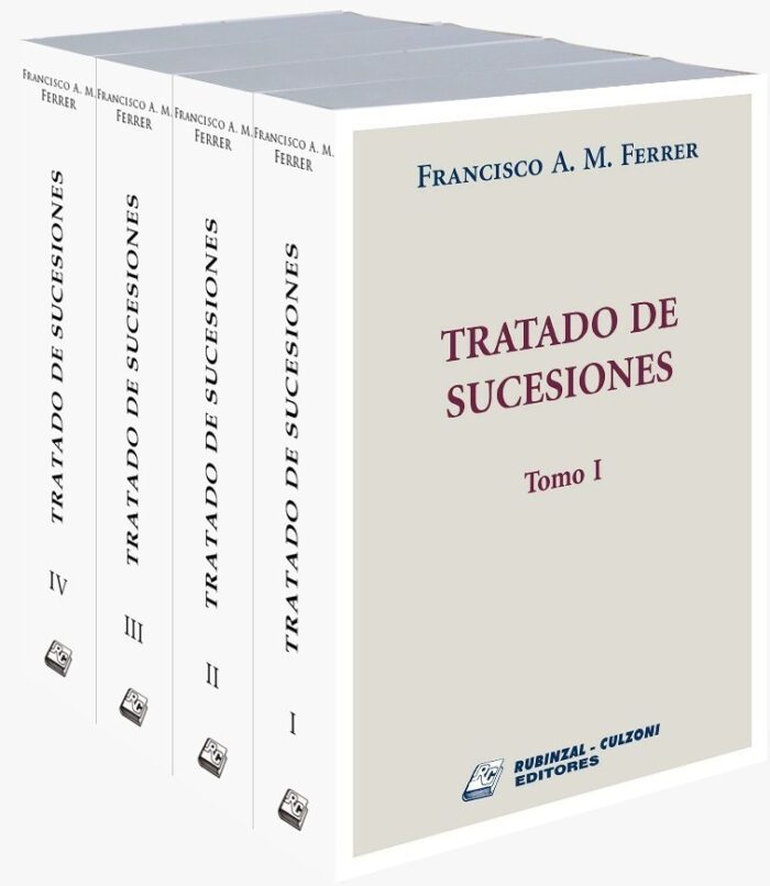 Tratado De Sucesiones - Ferrer, Francisco A, De Ferrer, Francisco A. Editorial Rubinzal-culzoni Editores, Tapa Blanda, Edición 1 En Español, 2022 - Imagen 1