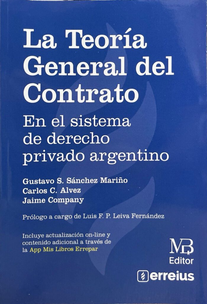 La Teoría General Del Contrato, En El Sistema De Derecho Privado, De Sánchez Mariño, Alvez. Editorial Mateo Brun, Tapa Blanda En Español, 2025 - Imagen 1