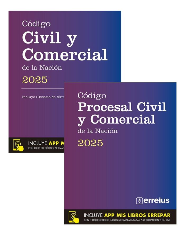Pack Códigos Civil Y Procesal Civil Comercial Nación 2025 - Imagen 1