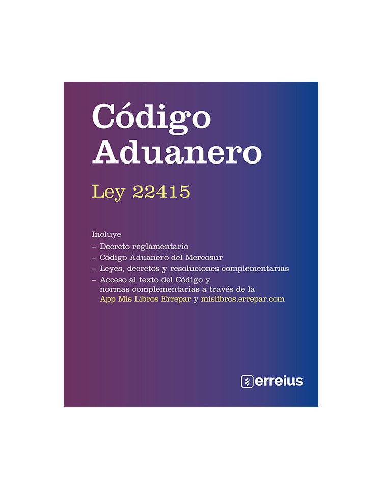 a Código aduanero Ley 22.415 - Imagen 1